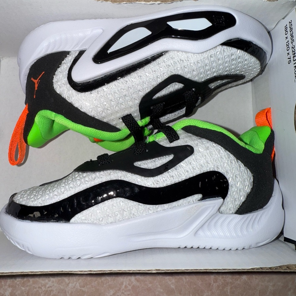Jordan White and Black Sneakers with Modern Silhouette